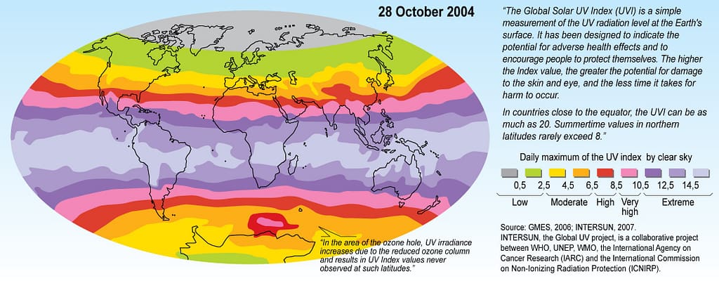 UV Index Worldmap